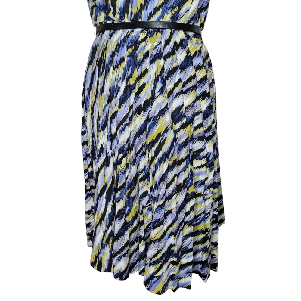 Alfani Multicolored Collared Button Front Striped… - image 5